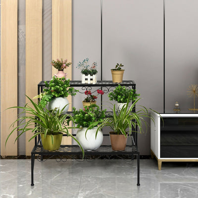 3 Tiers Metal Decorative Plant StandÂ 