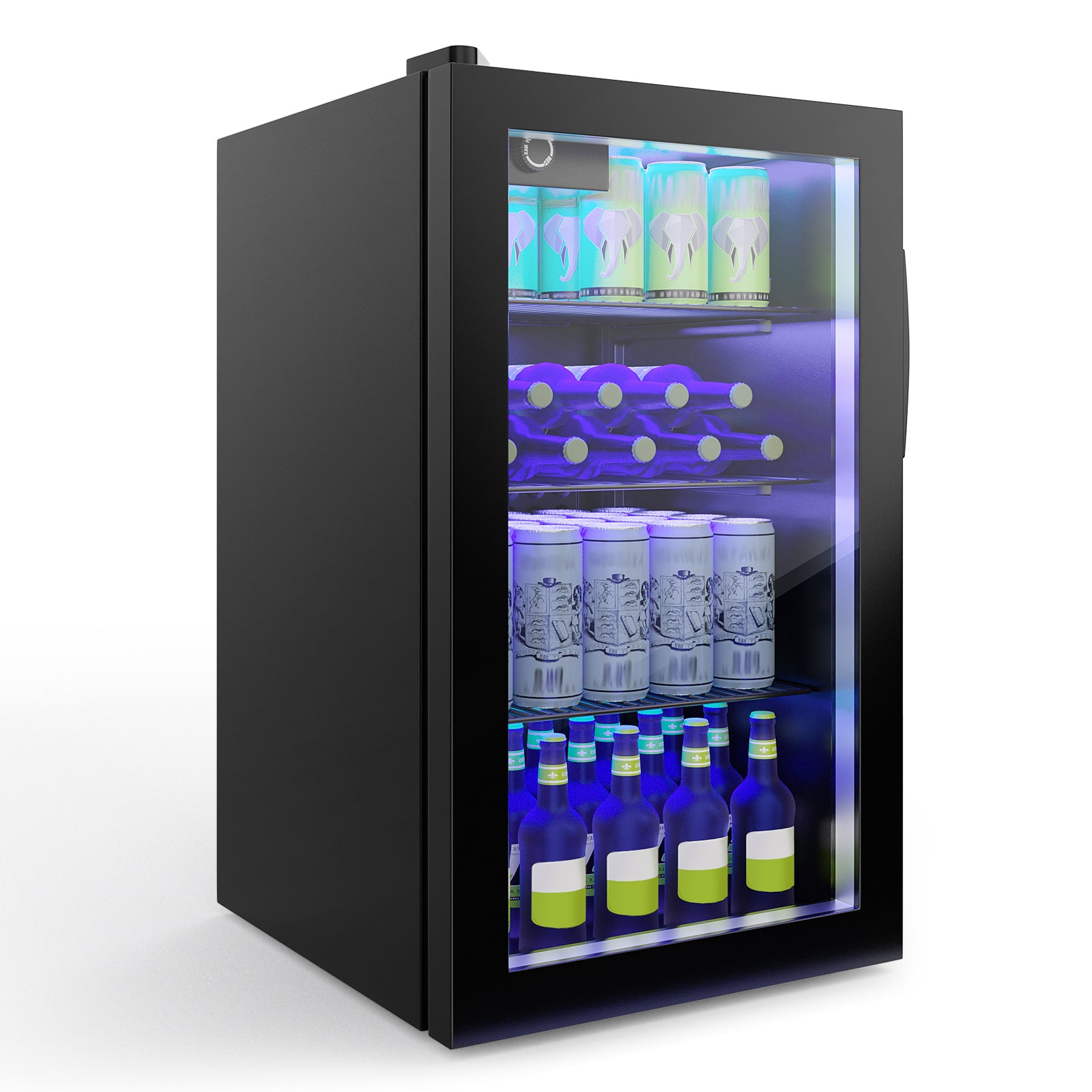 120 Can Beverage Mini Refrigerator with Glass DoorÂ 