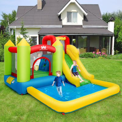 Inflatable Bounce House Water Slide Jump Bouncer without BlowerÂ 