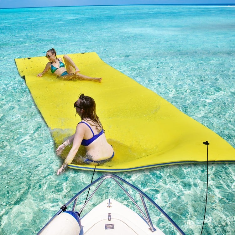 9' x 6' 3 Layer Floating Water Pad Foam Mat