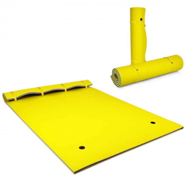 9' x 6' 3 Layer Floating Water Pad Foam Mat