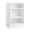 3-Tier Bookcase Open Display Rack Cabinet with Adjustable Shelves-White