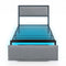 Full/Queen/Twin Size Bed Frame with LED Lights Drawer and Metal Slats-Twin Size