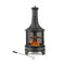 30 Inch Outdoor Fire Pit Chininea with Grill for Garden Backyard BBQ Bonfire Deck and Patio