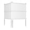 Air Conditioner Fence Panel with Metal Ground Stakes for Outside-White