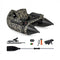 350 LBS Inflatable Fishing Float Tube with Adjustable Backrest and Backpack Straps-Camouflage