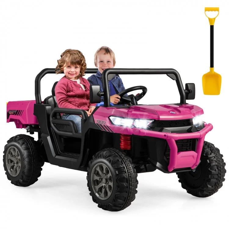 24V Ride-On Kids Electric Truck with Dump Bed & Remote Control (2-Seater)