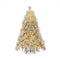 6 Feet Pre-Lit Snow Flocked Christmas Tree with Warm White LED Lights