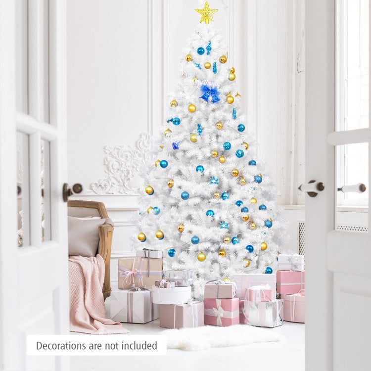 6 Feet White Christmas Tree with Metal Stand