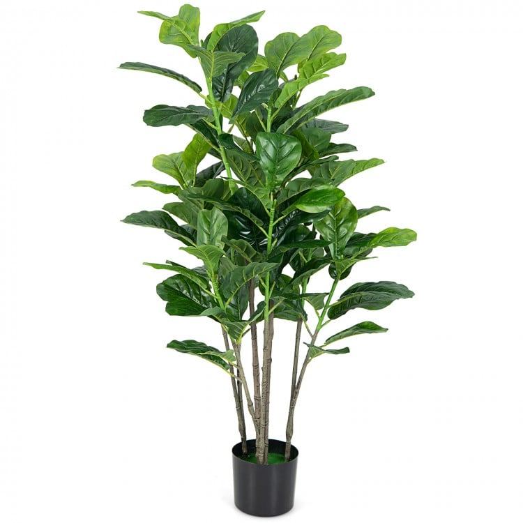 51 Inch 2-Pack Artificial Fiddle Leaf Fig Tree for Indoor and Outdoor