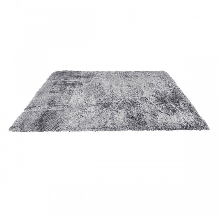 4x6 Feet Modern Soft Shag Rug with Non-slip Grip Dots-Light Gray