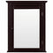 Wall Mounted Bathroom Storage Medicine Cabinet with Towel Bar-Brown