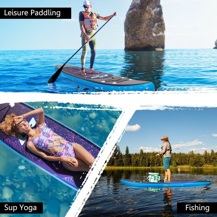 Inflatable Stand Up Paddle Board Surfboard with Bag Aluminum Paddle Pump