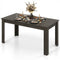 63 Inch Rectangular Modern Dining Kitchen Table-Gray