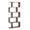 5-Tier Bookshelf with Anti-Toppling Device for Living Room Home Office-White