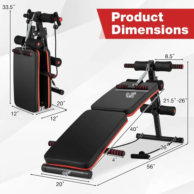 Multifunctional Sit-Up Bench – 4 Position Adjustable Workout Bench