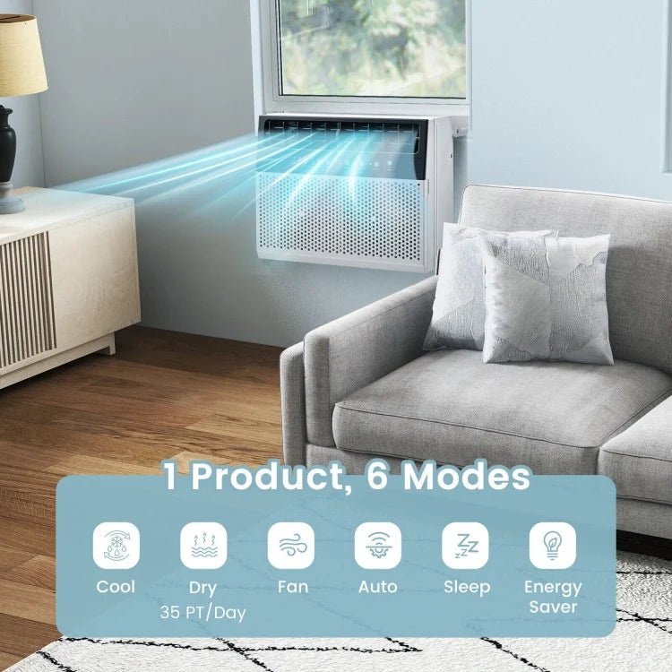 10000/12000 BTU Window Air Conditioner with Remote Control, Energy Saver & Sleep Modes
