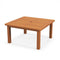Patio Coffee Table with Umbrella Hole and Teak Oil Finish