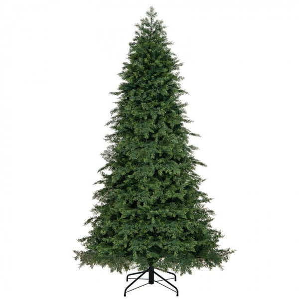 7.5 Feet Artificial Christmas Tree Green Hinged Holiday Tree with 721/1019 Lush Branch Tips