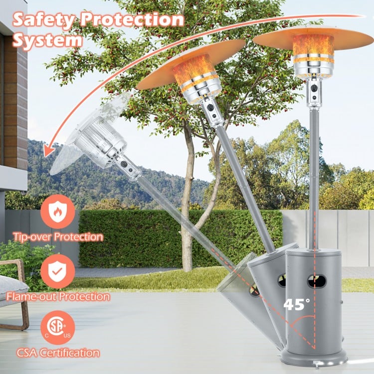 50000 BTU Propane Patio Heater with Round Table Design