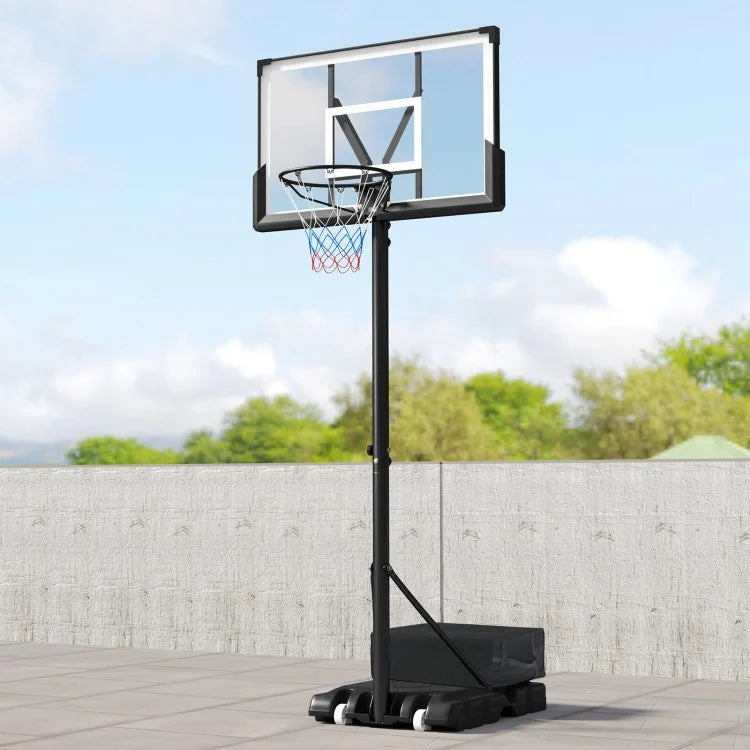Portable Adjustable Basketball Hoop System (4.1–10 ft) – Indoor & Outdoor