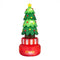 8 Feet Inflatable Rotating Xmas Tree with Built-in LED Lights and Water Bags