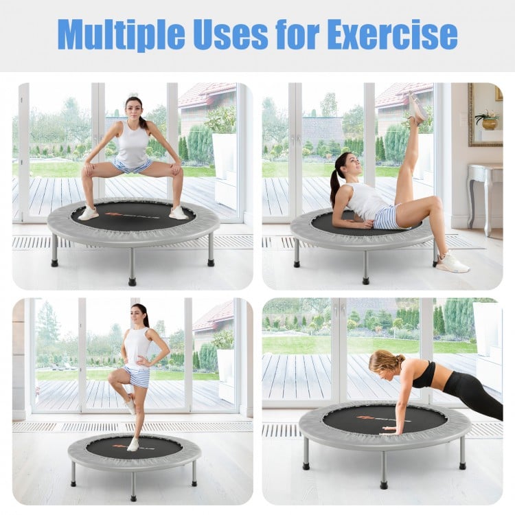 36 Inch Mini Folding Trampoline Portable Recreational Fitness Rebounder