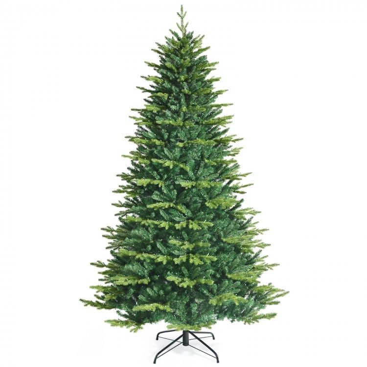 Pre-lit Artificial Hinged Christmas Tree with APP Controlled LED Lights-8'