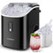 Nugget Countertop Ice Maker with Soft Chewable Pellet Ice-Black