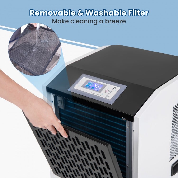 250 Pints Commercial Dehumidifier with Drain Hose Large Spaces up to 8500 Sq.Ft