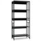 5-Tier Bookshelf with Adjustable and Tiltable Shelves-Black