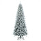 7.5 Feet Snow-Flocked Christmas Pencil Tree with Mixed Tips
