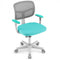 Adjustable Desk Chair with Auto Brake Casters for Kids-Turquoise