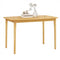 48 Inch Solid Wood Dining Table with Rubber Wood Supporting Legs for Kitchen Dining Room-Natural