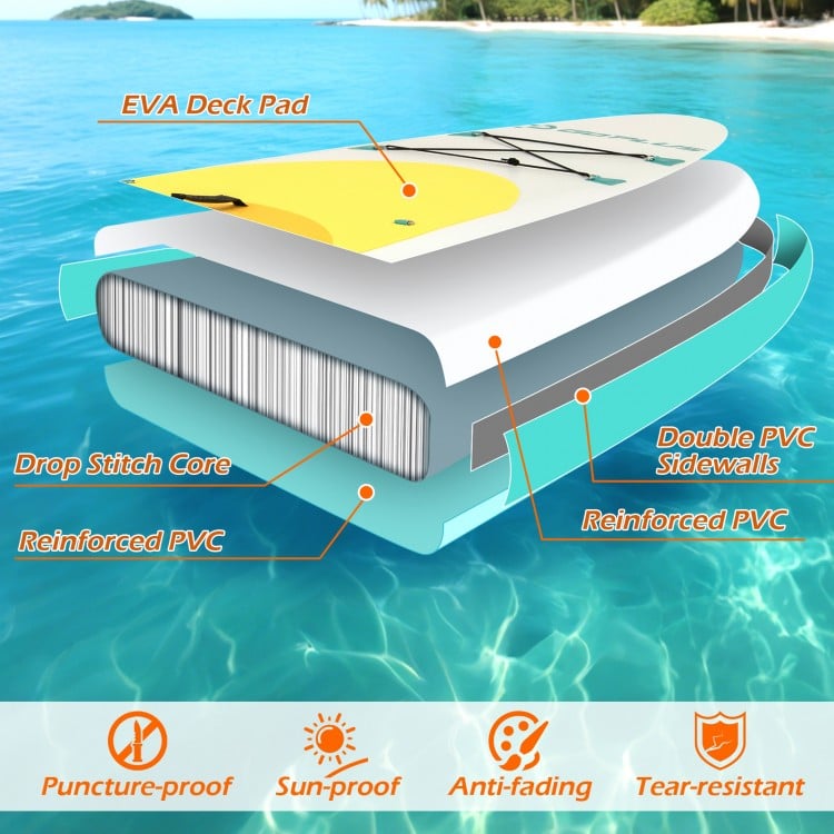 11 Feet Premium SUP Inflatable Stand Up Paddle Board