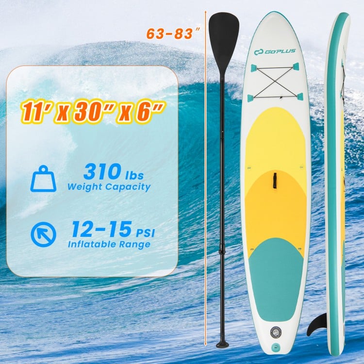 11 Feet Premium SUP Inflatable Stand Up Paddle Board
