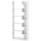6-Tier Bookshelf Wooden Bookcase with 2 Anti-Tipping Kits Open Display Shelf-White