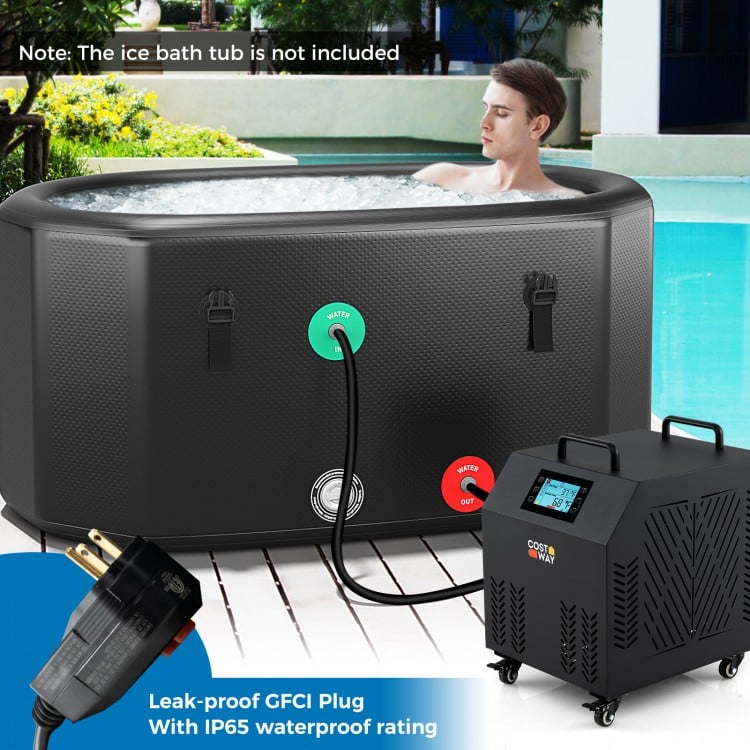 4/5 HP Ice Bath Water Chiller for Cold Plunge Tubs with Compressor