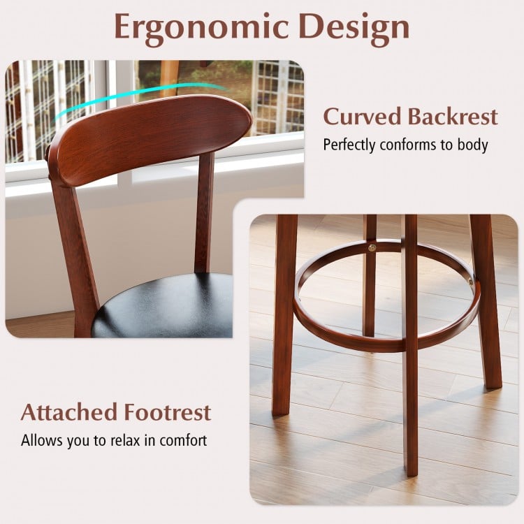 Set of 2 29 Inch Modern Armless Upholstered Cushioned Seat Island Dining Chairs for Kitchen