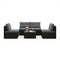 5-Piece Outdoor Patio Furniture Set with Cushions and Coffee Table-Gray