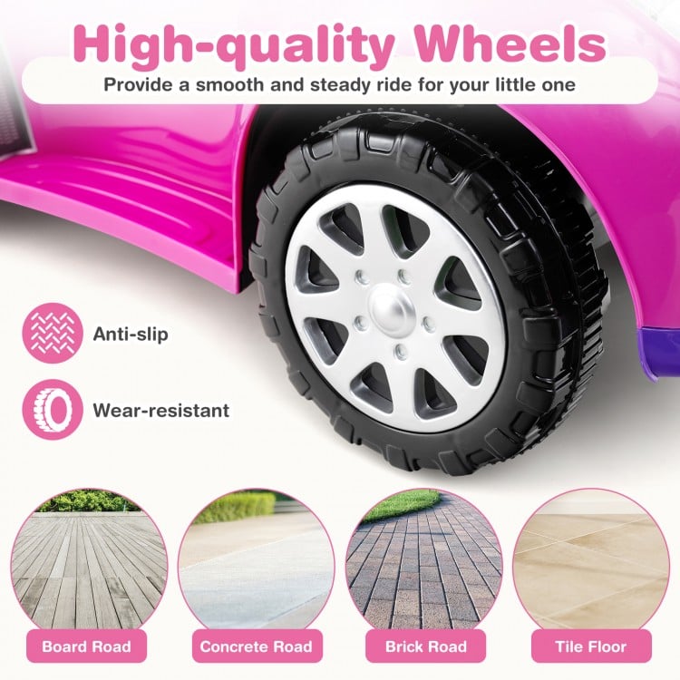 3 in 1 Push Car for Toddler Stroller Sliding Walking Car for Boys and Girls-Pink