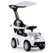 3 in 1 Push Car for Toddler Stroller Sliding Walking Car for Boys and Girls-White