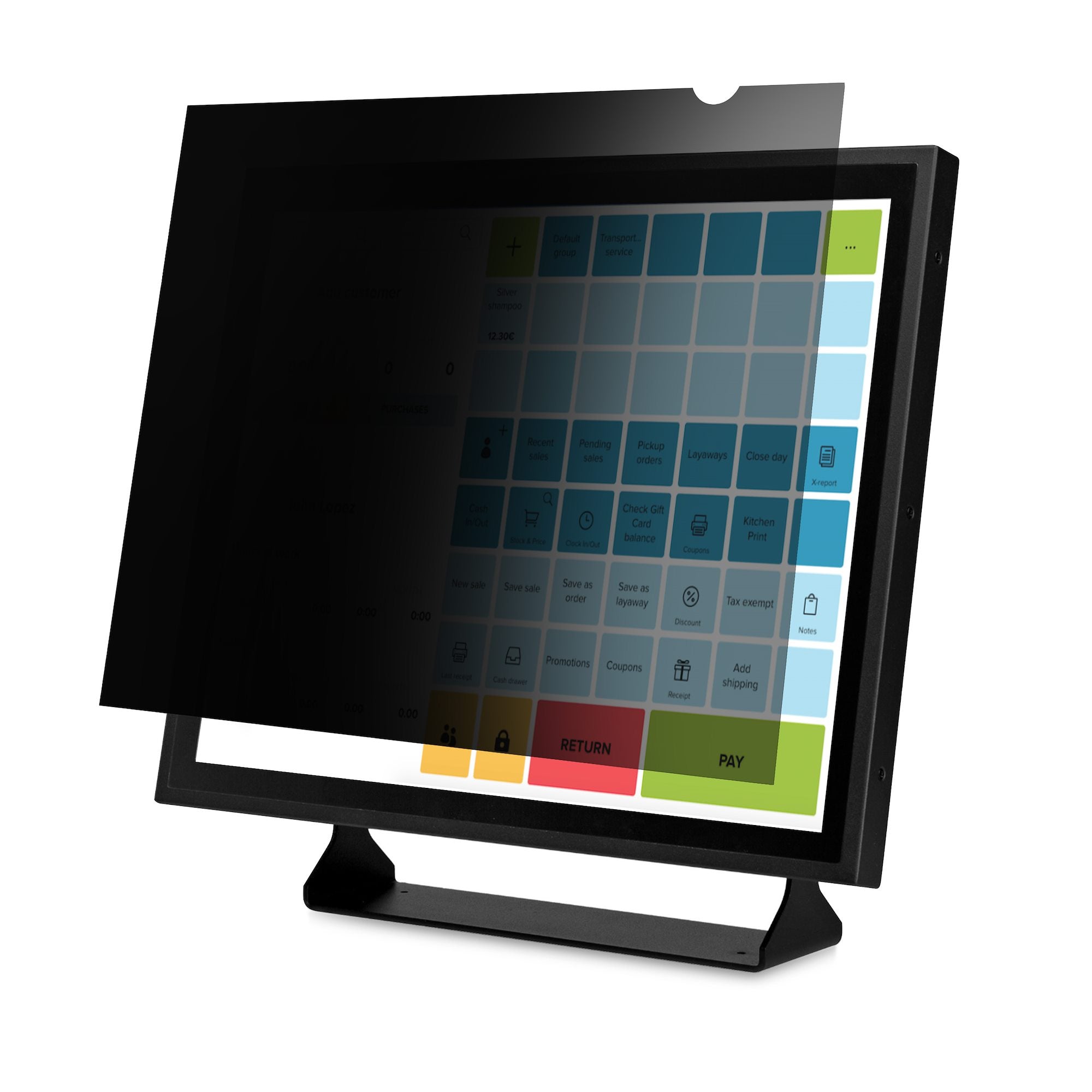 Computer Monitor Privacy Filter, Anti-Glare Privacy Screen w/51% Blue Light Reduction, Monitor Screen Protector w/+/- 30 Deg. Viewing Angle 