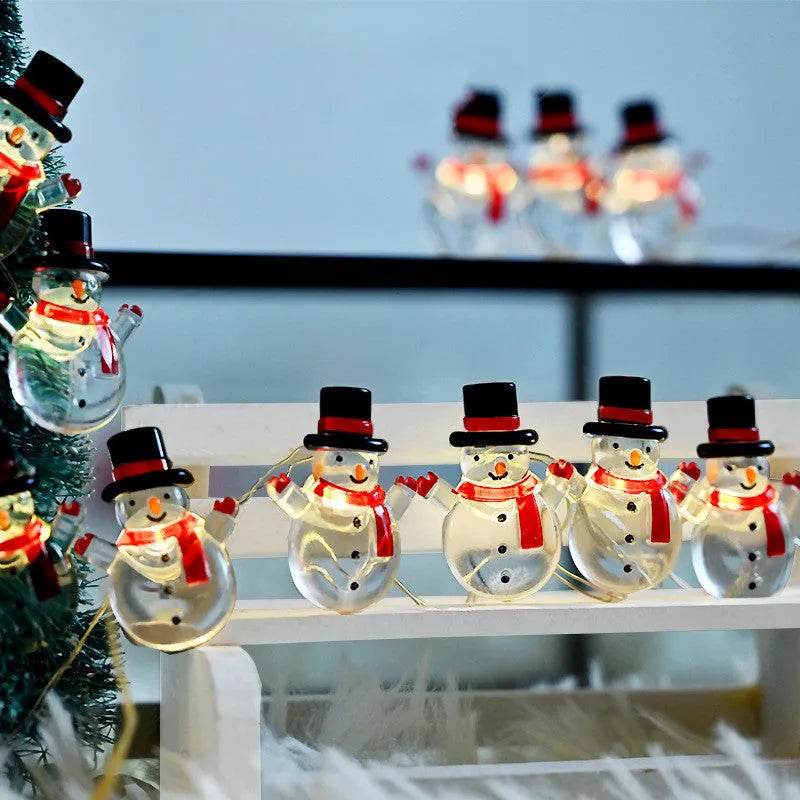 Christmas Christmas Snowman Modeling Decorative String Lights 