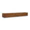 Entrepot La Grange inc Floating Beam Fireplace Mantel 60 x 5 x 7 Whiskey Brown