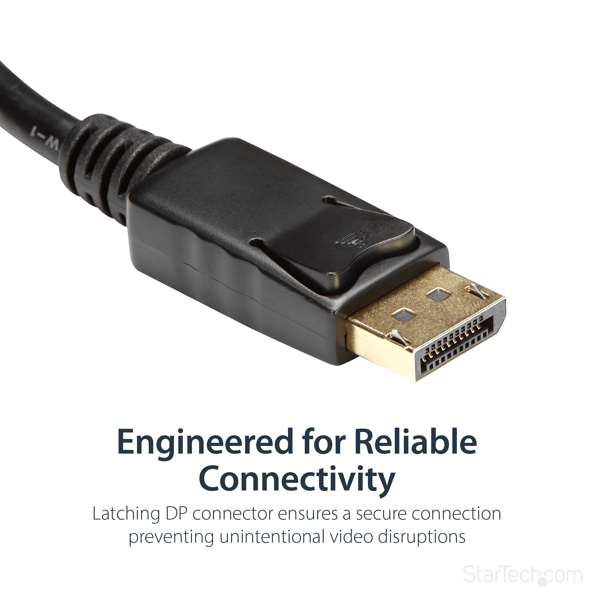DisplayPort to HDMI Adapter - DP 1.2 to HDMI Video Converter 1080p - DP to HDMI Monitor/TV/Display Cable Adapter Dongle - Passive DP to HDMI Adapter - Latching DP Connector 