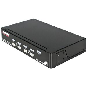 4 Port 1U Rackmount USB KVM Switch with OSD 