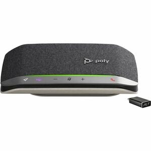 Poly Sync 20+ Wired/Wireless Bluetooth Speakerphone - Microsoft Teams - Silver 