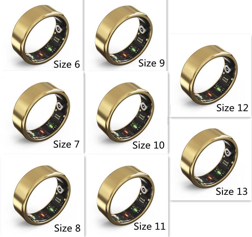 Smart Heart Rate Blood Oxygen Sleep Analysis Detection Ring Waterproof Multifunctional Ring 