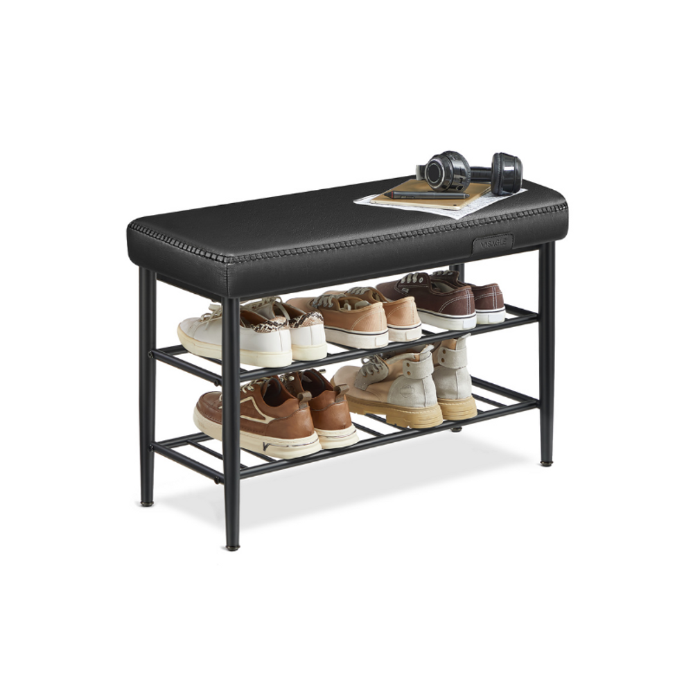 VASAGLE EKHO Collection - Shoe Bench with Metal Shelves 